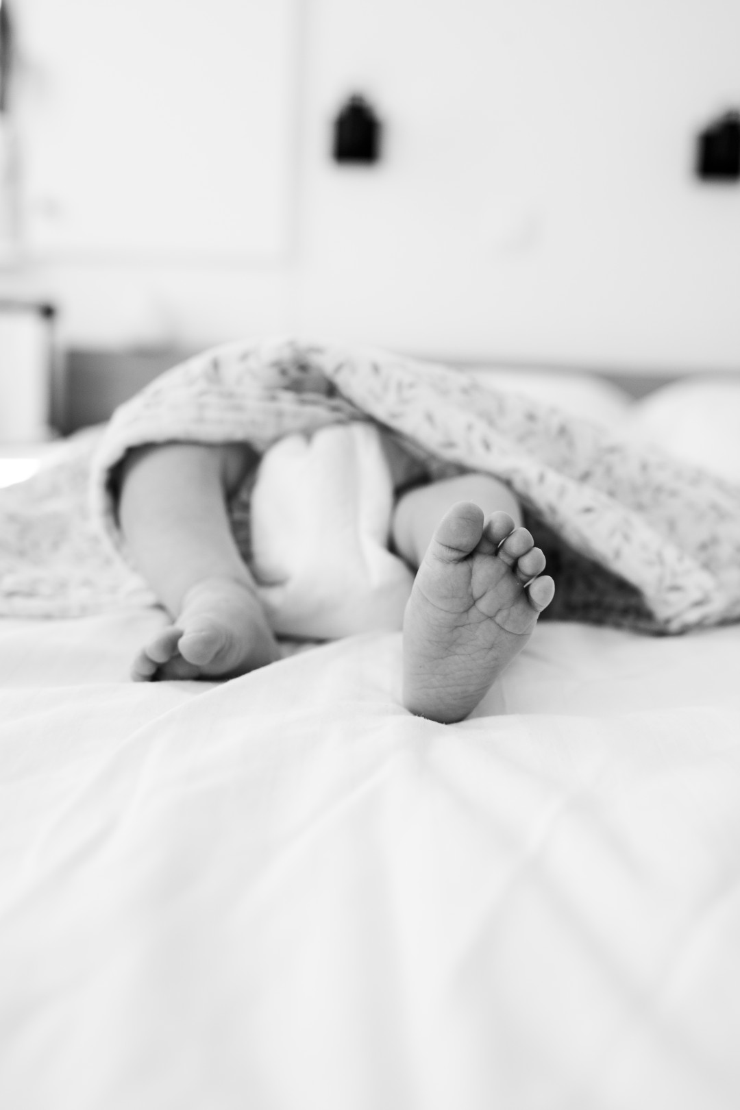 Close-up van babyvoetjes